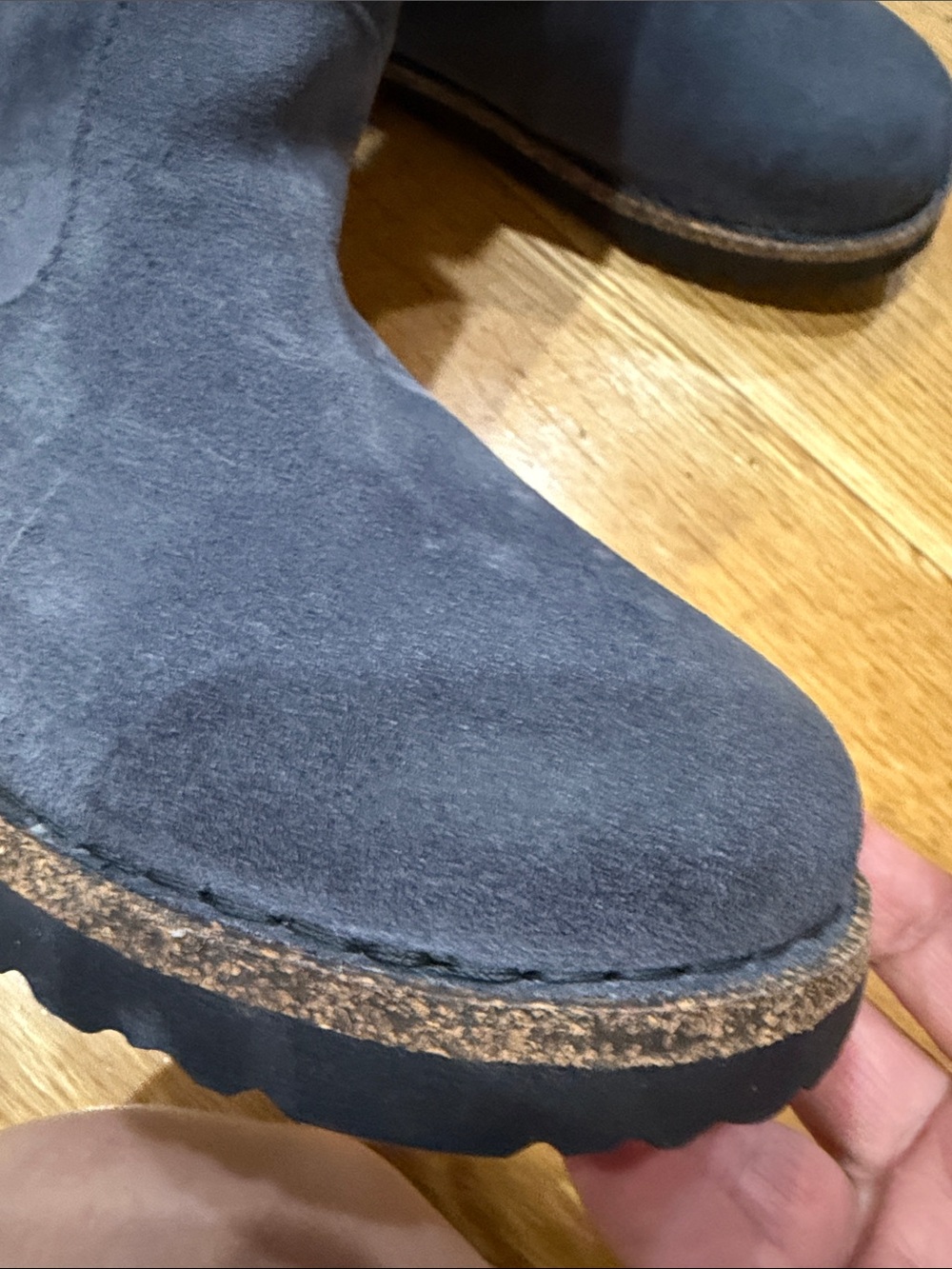 Birkenstock Uppsala Shearling Suede Winter Boots in Graphite Gray.$200 - Picture 6 of 10